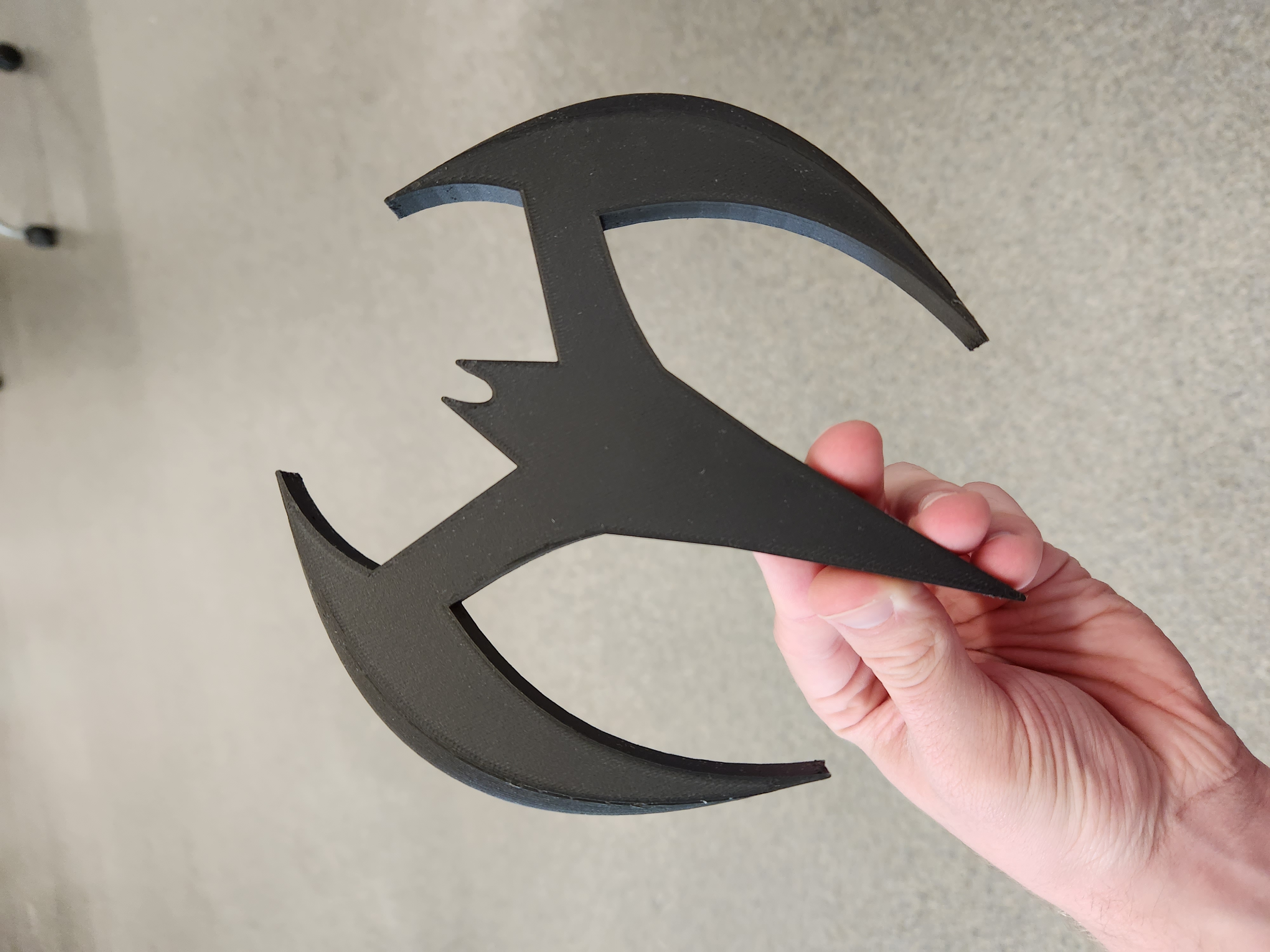 3D printed batarang
