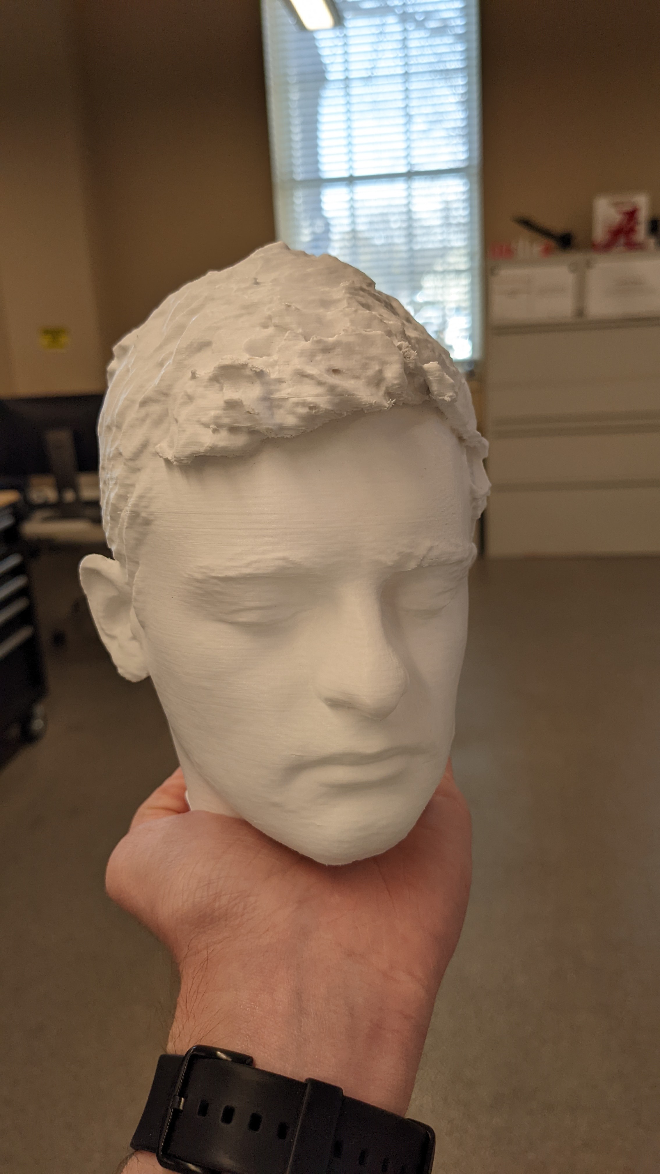 60% scale model of Scott's head
